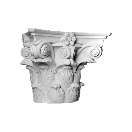 ПУ Европласт Капитель полуколонны 311х206х395 4.15.301 