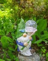 Фигура садовая 26,5см Гном предсказатель с LED подсв. солн.батарея 626 Чудесный Сад