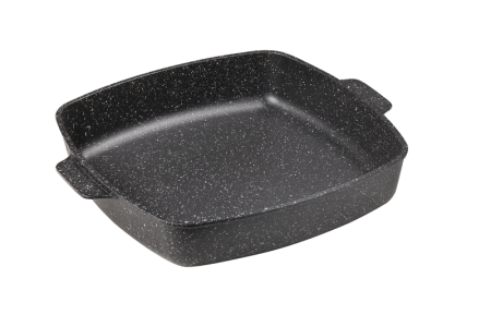Противень 280х280мм литые ручки без крышки гранит Горница(42)