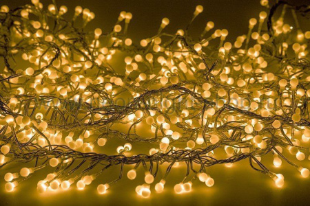 Гирлянда Мишура 3,0м прозрачный ПВХ/желтый свет 288 диодов IP20 Neon-Night