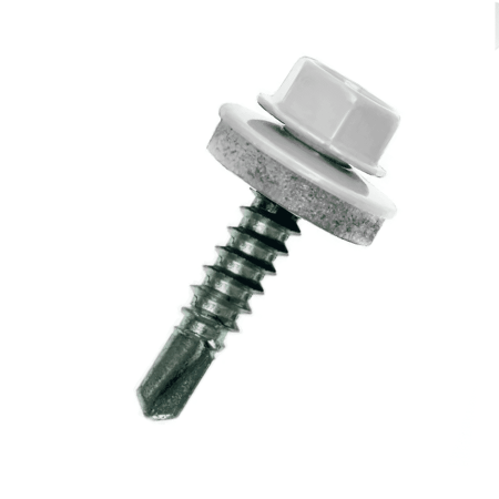 Саморез кровельный RAL9003 5,5х25 металл  50шт белый Daxmer