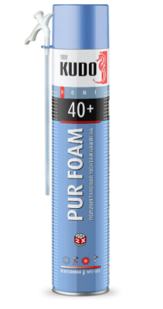 Пена монтажная 40+л всесезонная 1000мл Home Kudo(12)