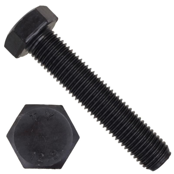 Болт 20х 90 черный DIN931