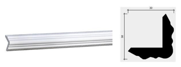 ПУ Европласт Карниз  30х30х2000 1.50.295 