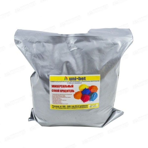 Краситель сухой 0,5кг красный Uni-bet