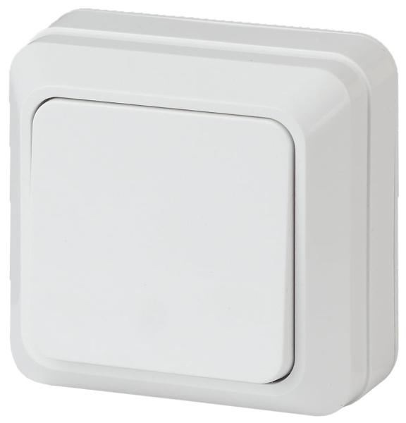 Выключатель откр.установки 1-кл белый Октава IEK