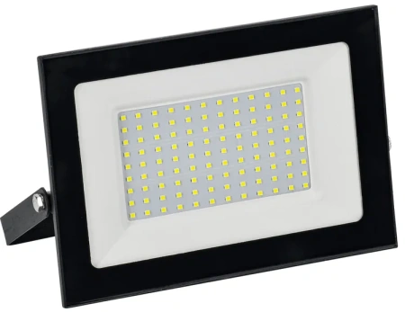 Прожектор светодиодный 100W 6500К без датчика движения черный Led IP65 Generica