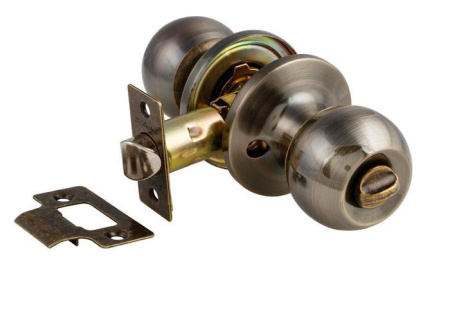 Защелка круглая фиксатор 6072-03ВК бронза АВ S-Locked