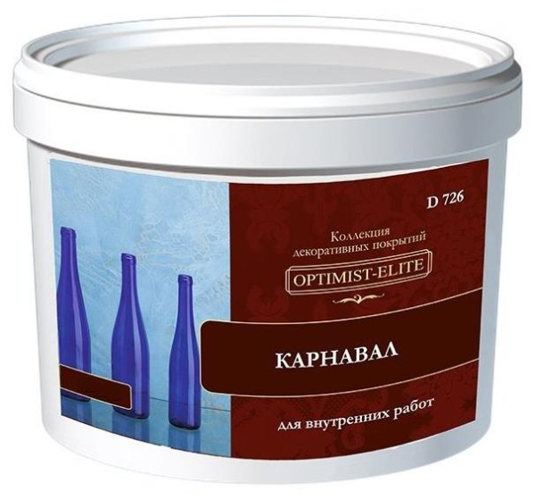 Покрытие декоративное D726 Карнавал 15кг Optimist Elite