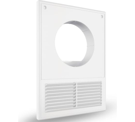 Решетка вентиляционная пластик 182х252 с фланцем 125мм Dust